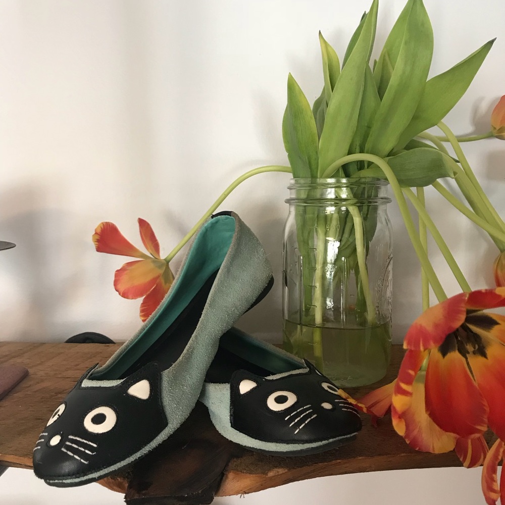 Suede Kitty Flats